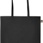 Essential colored organic cotton tote bag_BLACK_front