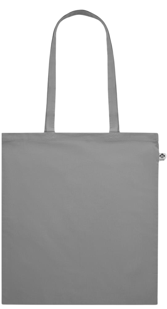 Essential colored organic cotton tote bag_GREY_front