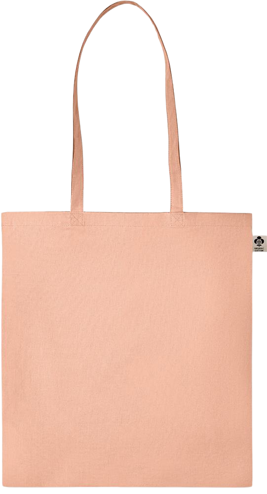 Essential colored organic cotton tote bag_ORANGE_front