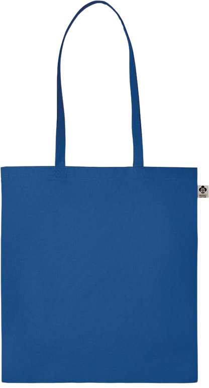 Essential colored organic cotton tote bag_ROYAL BLUE_front