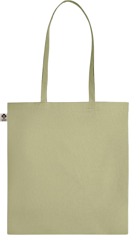 Essential colored organic cotton tote bag_GREEN_back