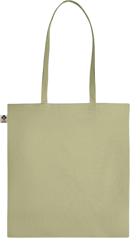 Essential colored organic cotton tote bag_GREEN_back