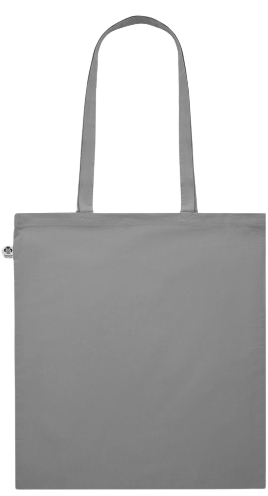 Essential colored organic cotton tote bag_GREY_back
