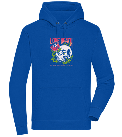 Skull Love Death Design - Premium unisex hoodie_ROYAL_front