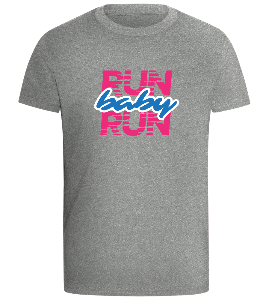 Run Baby Run Design - Comfort boys fitted t-shirt_ORION GREY_front