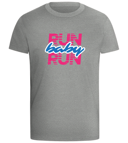 Run Baby Run Design - Comfort boys fitted t-shirt_ORION GREY_front