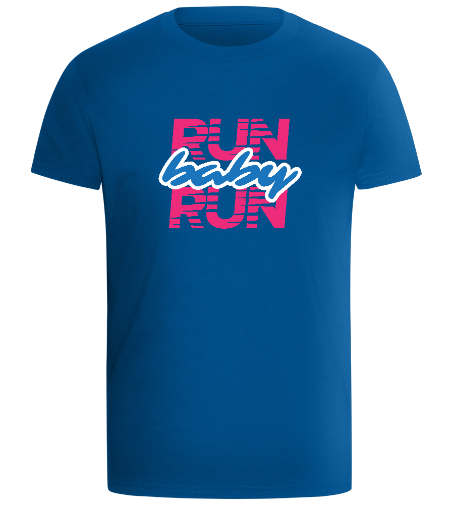 Run Baby Run Design - Comfort boys fitted t-shirt_ROYAL_front