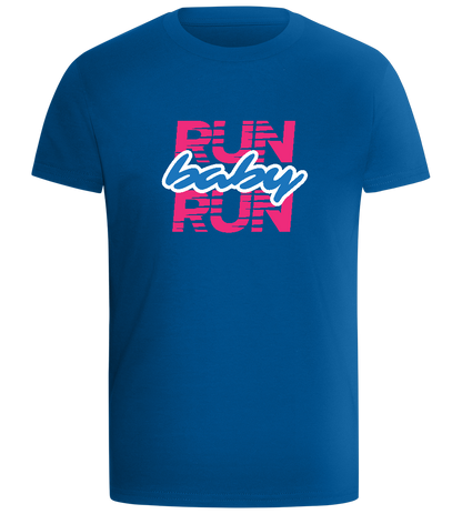 Run Baby Run Design - Comfort boys fitted t-shirt_ROYAL_front