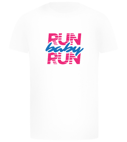 Run Baby Run Design - Comfort boys fitted t-shirt_WHITE_front