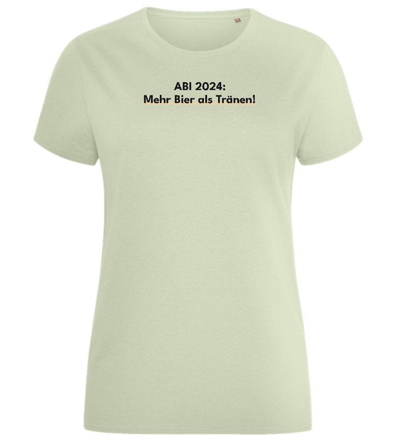 Mehr Bier Als Tränen Design - Comfort women's fitted t-shirt_SILESTONE_front