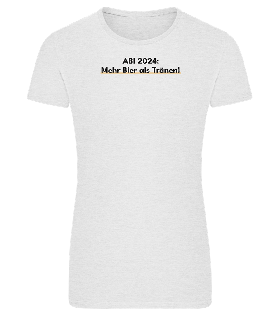 Mehr Bier Als Tränen Design - Comfort women's fitted t-shirt_VIBRANT WHITE_front