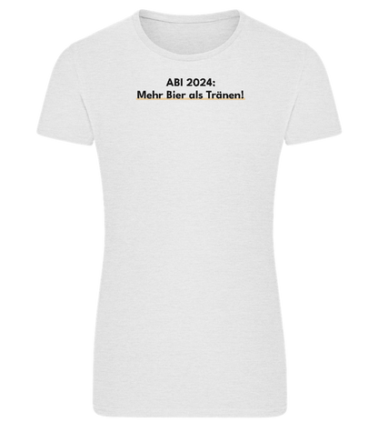 Mehr Bier Als Tränen Design - Comfort women's fitted t-shirt_VIBRANT WHITE_front