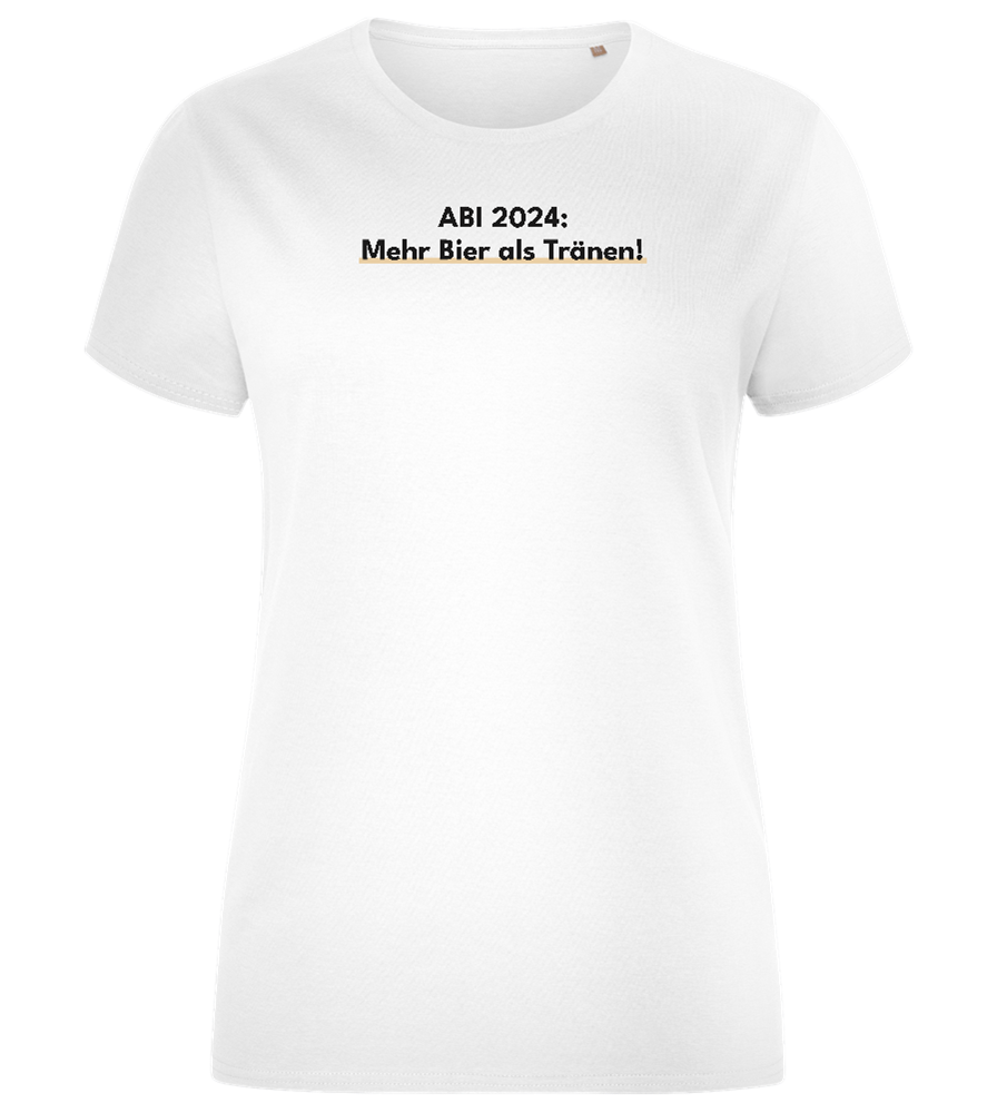 Mehr Bier Als Tränen Design - Comfort women's fitted t-shirt_WHITE_front