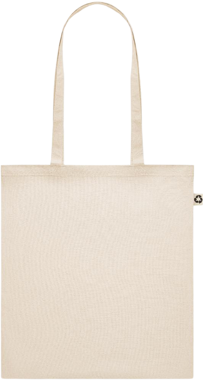 Recycled cotton shopping bag_BEIGE_front