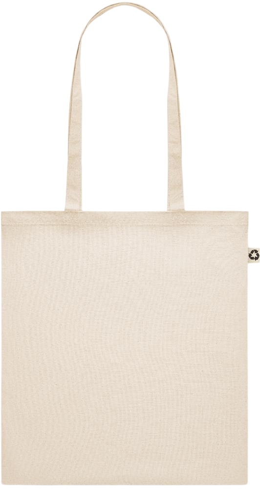 Recycled cotton shopping bag_BEIGE_front