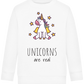 Unicorns Are Real Design - Comfort Kids Sweater_WHITE_front