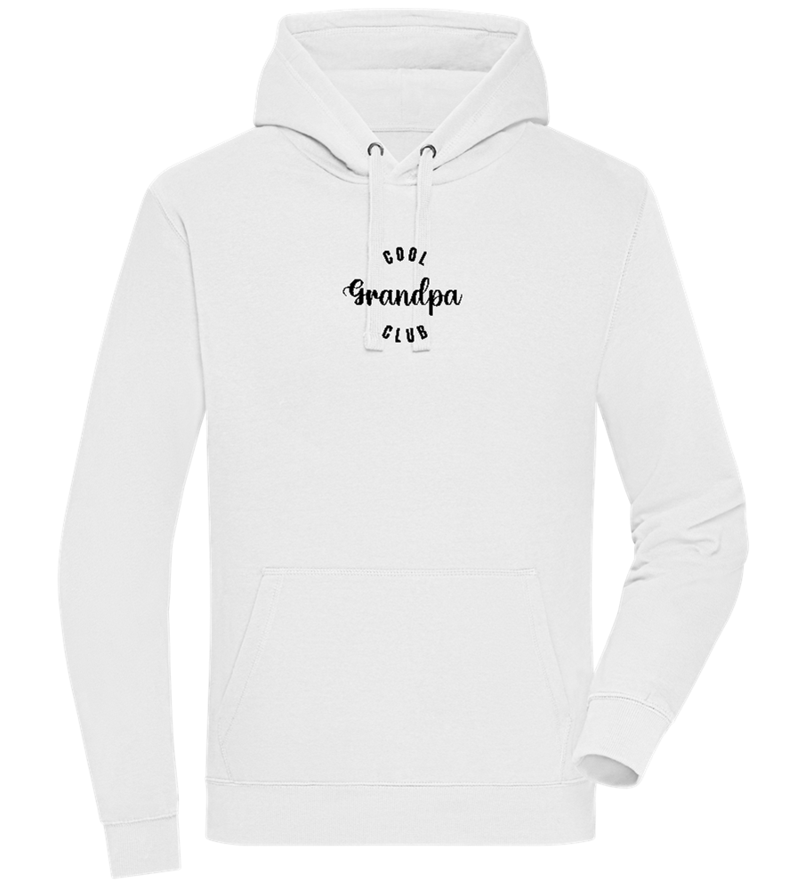 Cool Grandpa Club Design - Premium unisex hoodie_WHITE_front