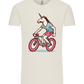 Unicorn On Bicycle Design - Comfort Unisex T-Shirt_ECRU_front