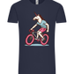 Unicorn On Bicycle Design - Comfort Unisex T-Shirt_FRENCH NAVY_front