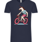 Unicorn On Bicycle Design - Comfort Unisex T-Shirt_FRENCH NAVY_front