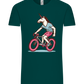Unicorn On Bicycle Design - Comfort Unisex T-Shirt_GREEN EMPIRE_front