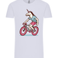 Unicorn On Bicycle Design - Comfort Unisex T-Shirt_LILAK_front