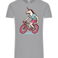 Unicorn On Bicycle Design - Comfort Unisex T-Shirt_ORION GREY_front