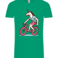 Unicorn On Bicycle Design - Comfort Unisex T-Shirt_SPRING GREEN_front