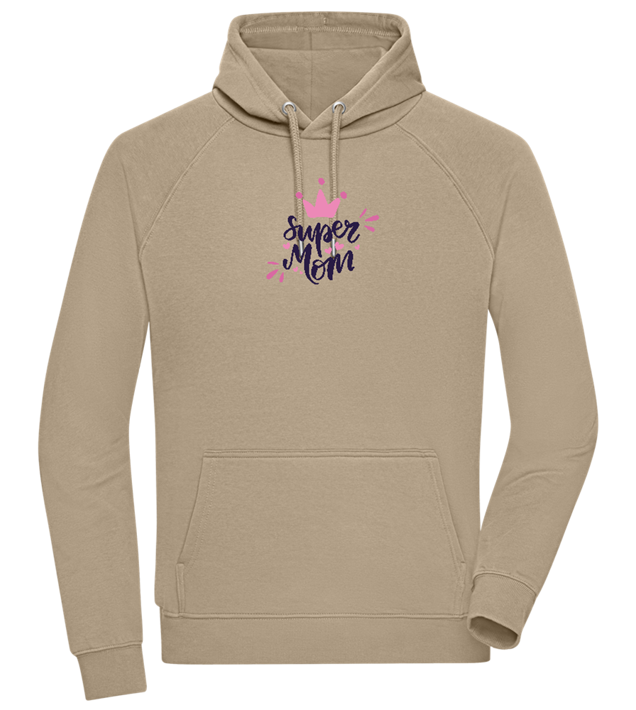 Super Mom Crown Design - Comfort unisex hoodie_KHAKI_front