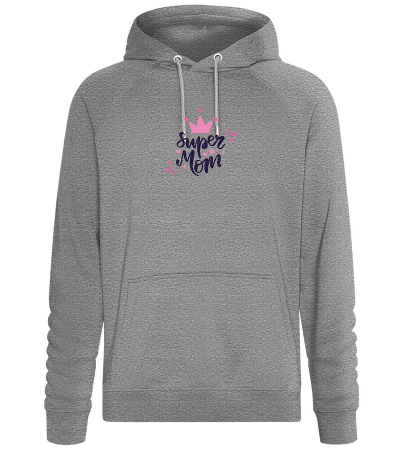 Super Mom Crown Design - Comfort unisex hoodie_ORION GREY II_front