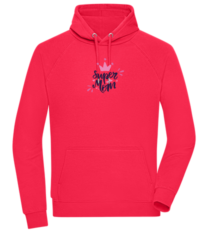 Super Mom Crown Design - Comfort unisex hoodie_RED_front