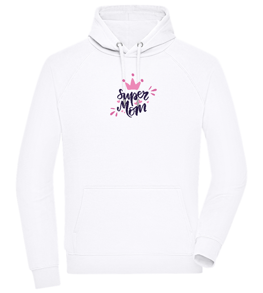 Super Mom Crown Design - Comfort unisex hoodie_WHITE_front