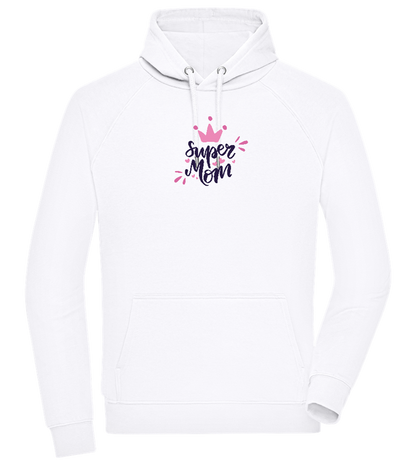 Super Mom Crown Design - Comfort unisex hoodie_WHITE_front