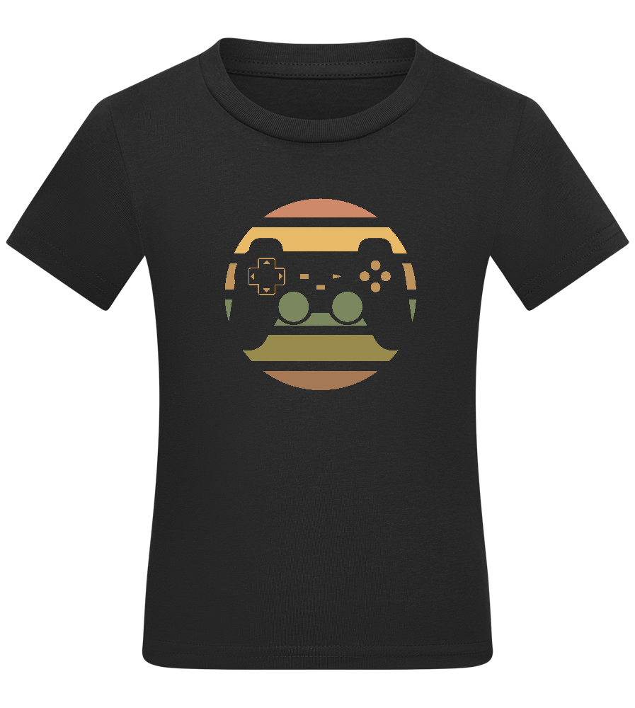 Colourful Controller Design - Comfort kids fitted t-shirt_DEEP BLACK_front