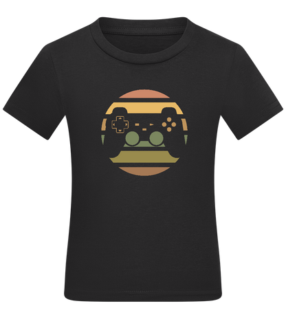 Colourful Controller Design - Comfort kids fitted t-shirt_DEEP BLACK_front