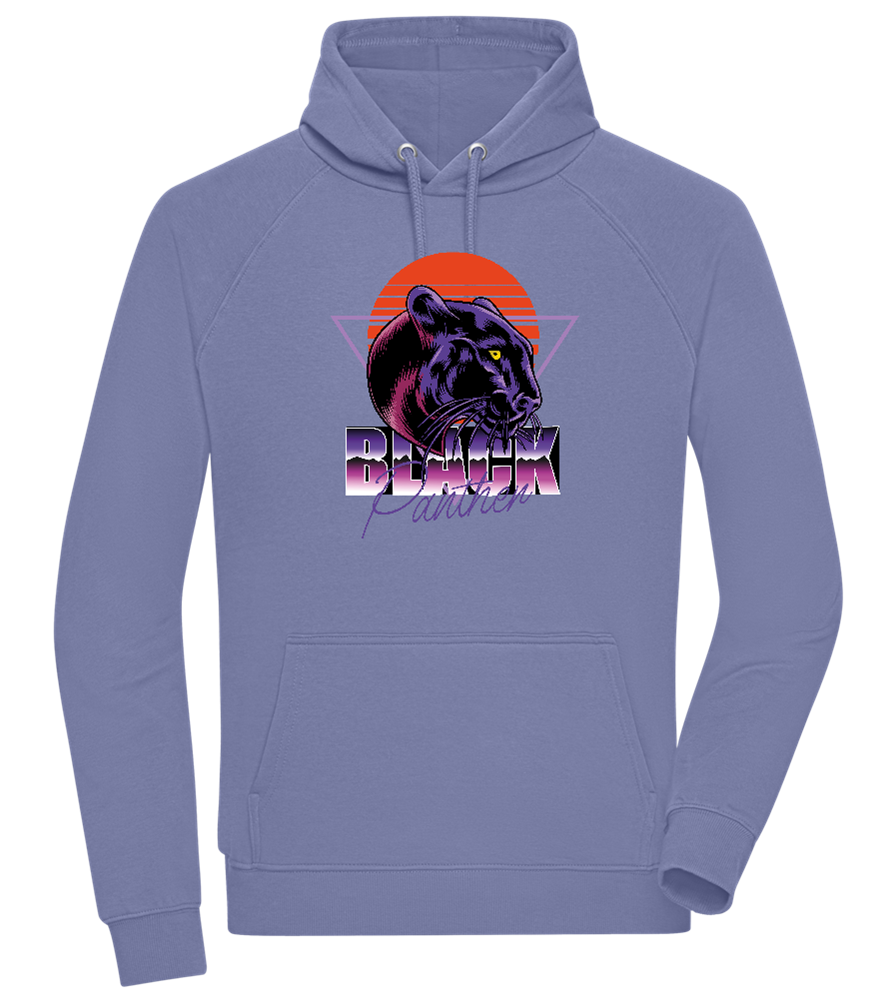 Retro Panther 4 Design - Comfort unisex hoodie_BLUE_front