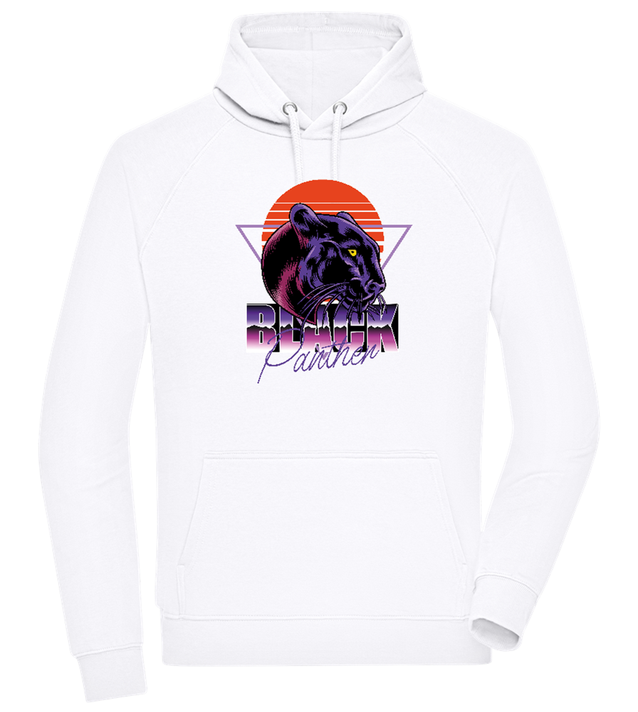 Retro Panther 4 Design - Comfort unisex hoodie_WHITE_front