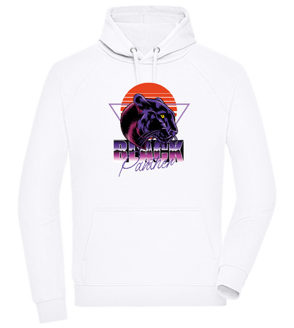 Retro Panther 4 Design - Comfort unisex hoodie_WHITE_front