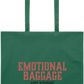 Emotional Baggage Design - Essential colored event tote bag_DARK GREEN_front