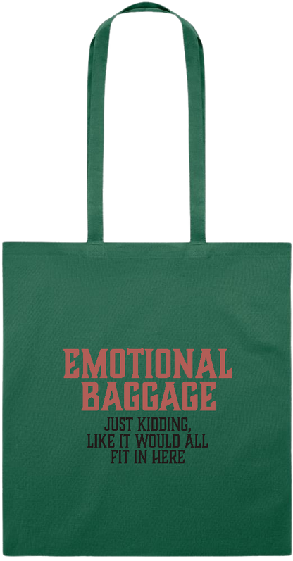 Emotional Baggage Design - Essential colored event tote bag_DARK GREEN_front