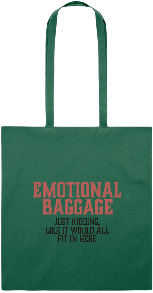 Emotional Baggage Design - Essential colored event tote bag_DARK GREEN_front