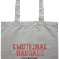 Emotional Baggage Design - Essential colored event tote bag_GREY_front