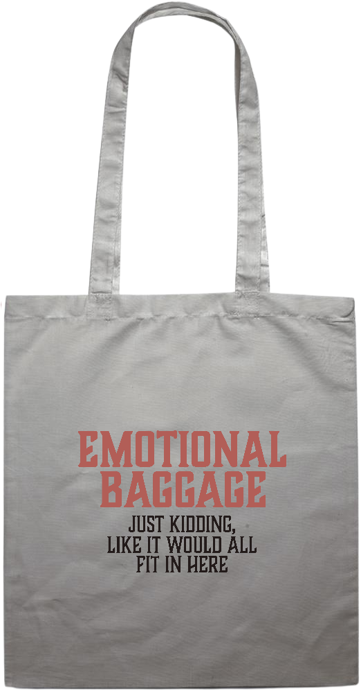 Emotional Baggage Design - Essential colored event tote bag_GREY_front