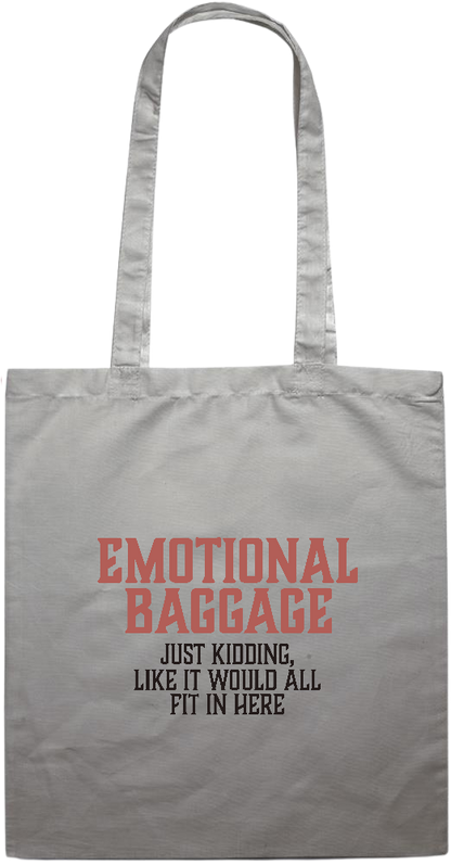 Emotional Baggage Design - Essential colored event tote bag_GREY_front