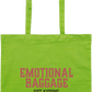 Emotional Baggage Design - Essential colored event tote bag_LIME_front