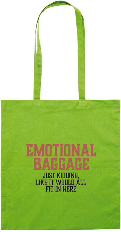 Emotional Baggage Design - Essential colored event tote bag_LIME_front