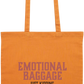 Emotional Baggage Design - Essential colored event tote bag_ORANGE_front