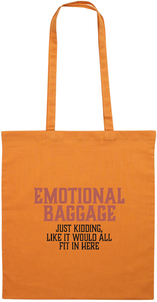 Emotional Baggage Design - Essential colored event tote bag_ORANGE_front