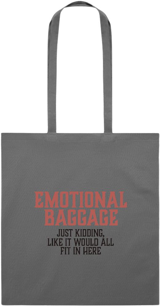 Emotional Baggage Design - Essential colored event tote bag_STONE GREY_front