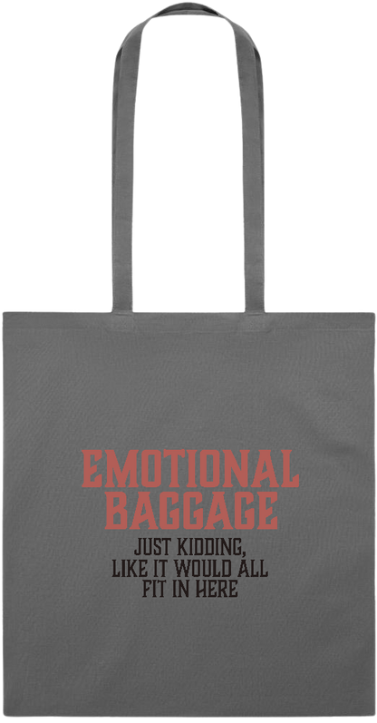 Emotional Baggage Design - Essential colored event tote bag_STONE GREY_front